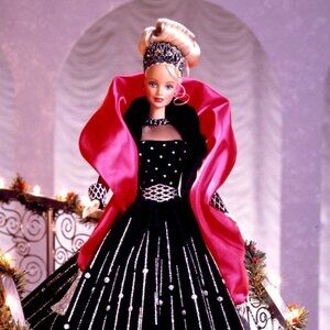 Barbie Happy Holidays 1998 UPC: 074299202001 / MATTEL #20200 /Back Misprint